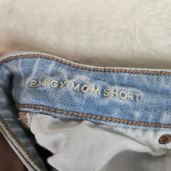 American Eagle 2 Piece Jeans Mom Shorts size 000 Distressed Womens 0690 - Picture 5 of 16